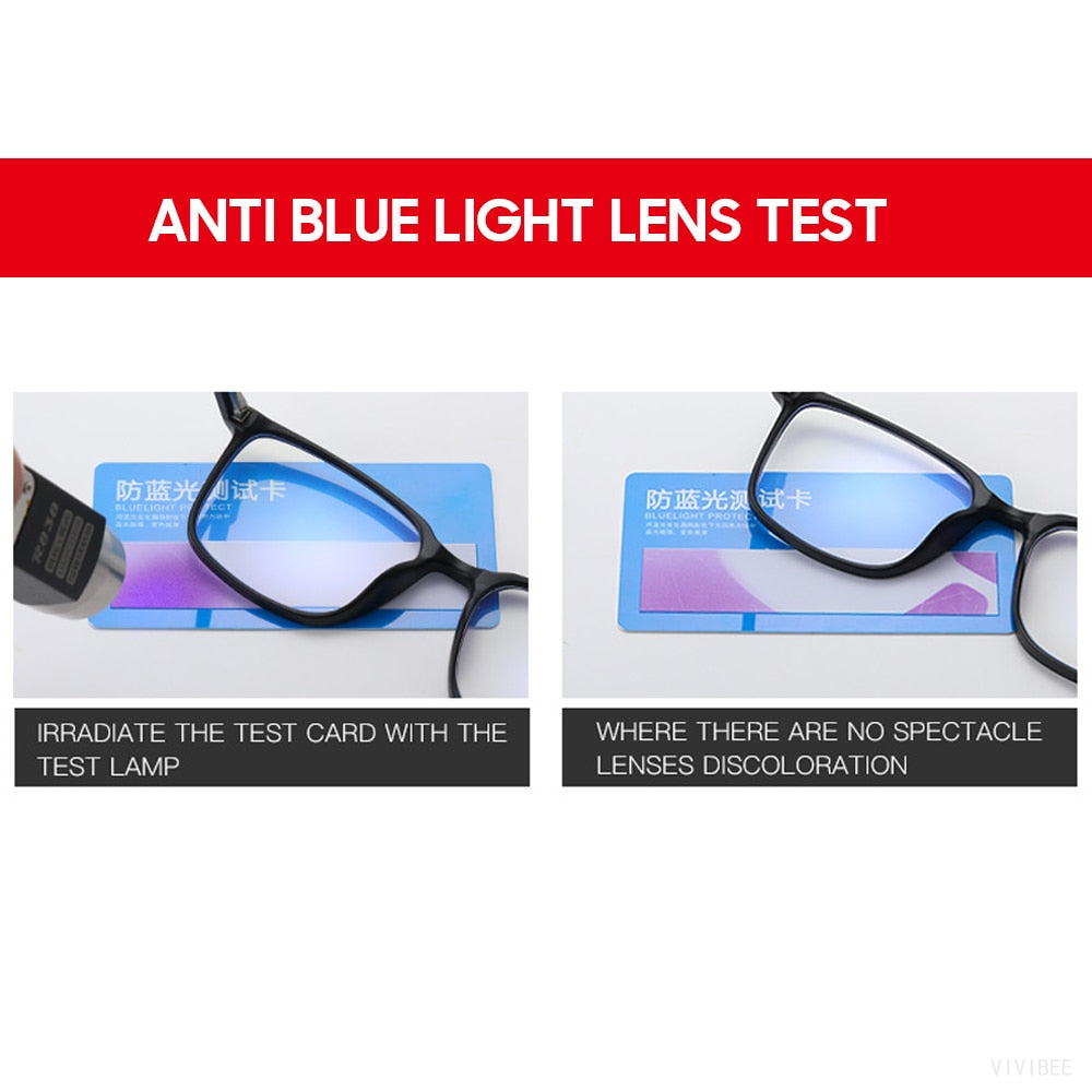 2023 Trending Blue Light Blocking Men's Glasses Gaming TR90 Matte Black Anti Ray Eyeglasses Women Transparent Fashion Eyewear