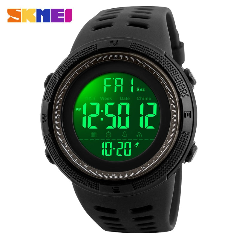 SKMEI Brand Men Sports Watches Fashion Chronos Countdown Waterproof LED Digital Watch Man Military Wrist Watch Relogio Masculino