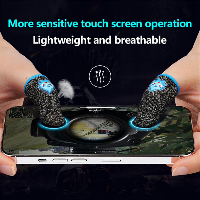 1/10 Pairs Finger Sleeves for Gaming Controller PUBG Mobile Gaming Sweatproof Sensitive Touch Screen Fingertip Cover Gloves
