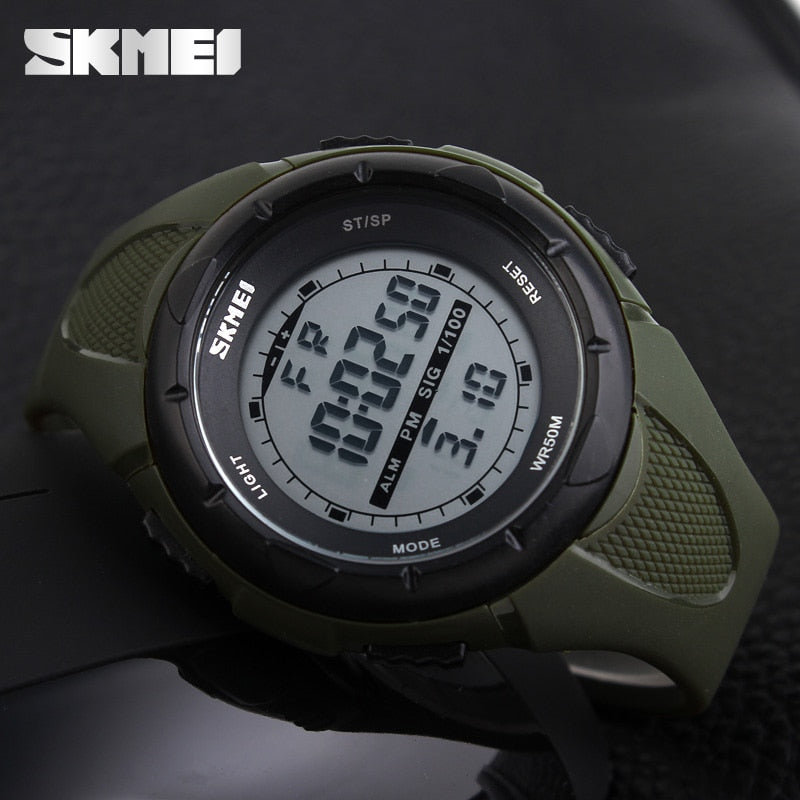 SKMEI Fashion Simple Sport watch Men Military Watches Alarm Clock Shock Resistant Waterproof Digital Watch reloj hombre 1025