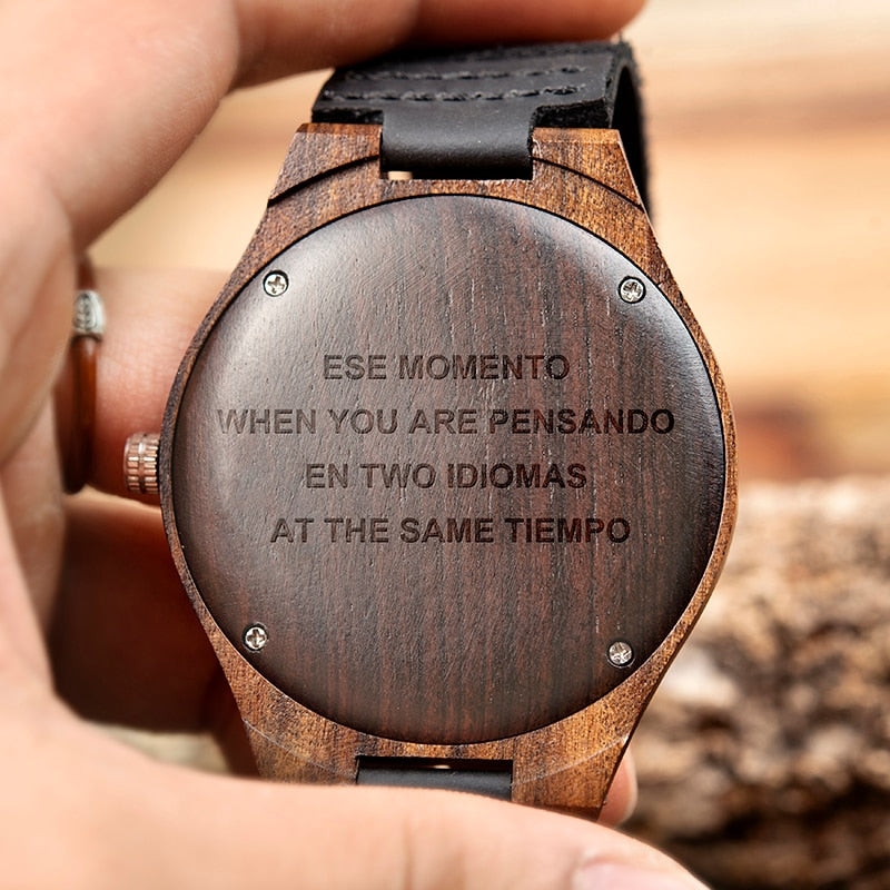 BOBO BRID Personalized LOGO WORDS MESSAGE Engraved Wood Watch Sunglasses Logo Customized Item OEM&ODM No products