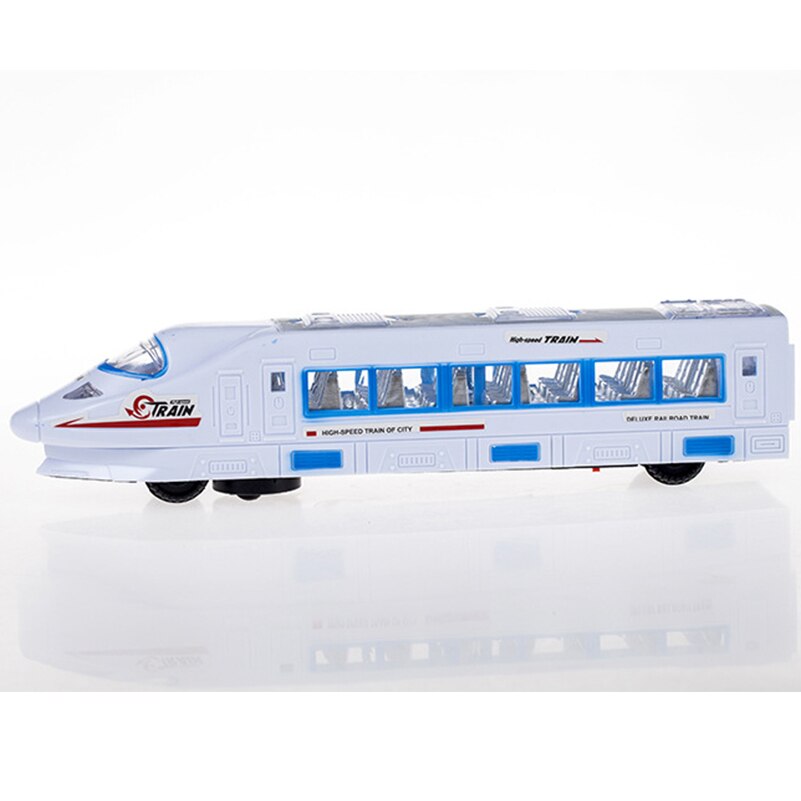 32cm Plastic CRH Train Toys Model Electric Flash Light Sound Toys Trains Model Universal Express Train Toys for Kids Gifts