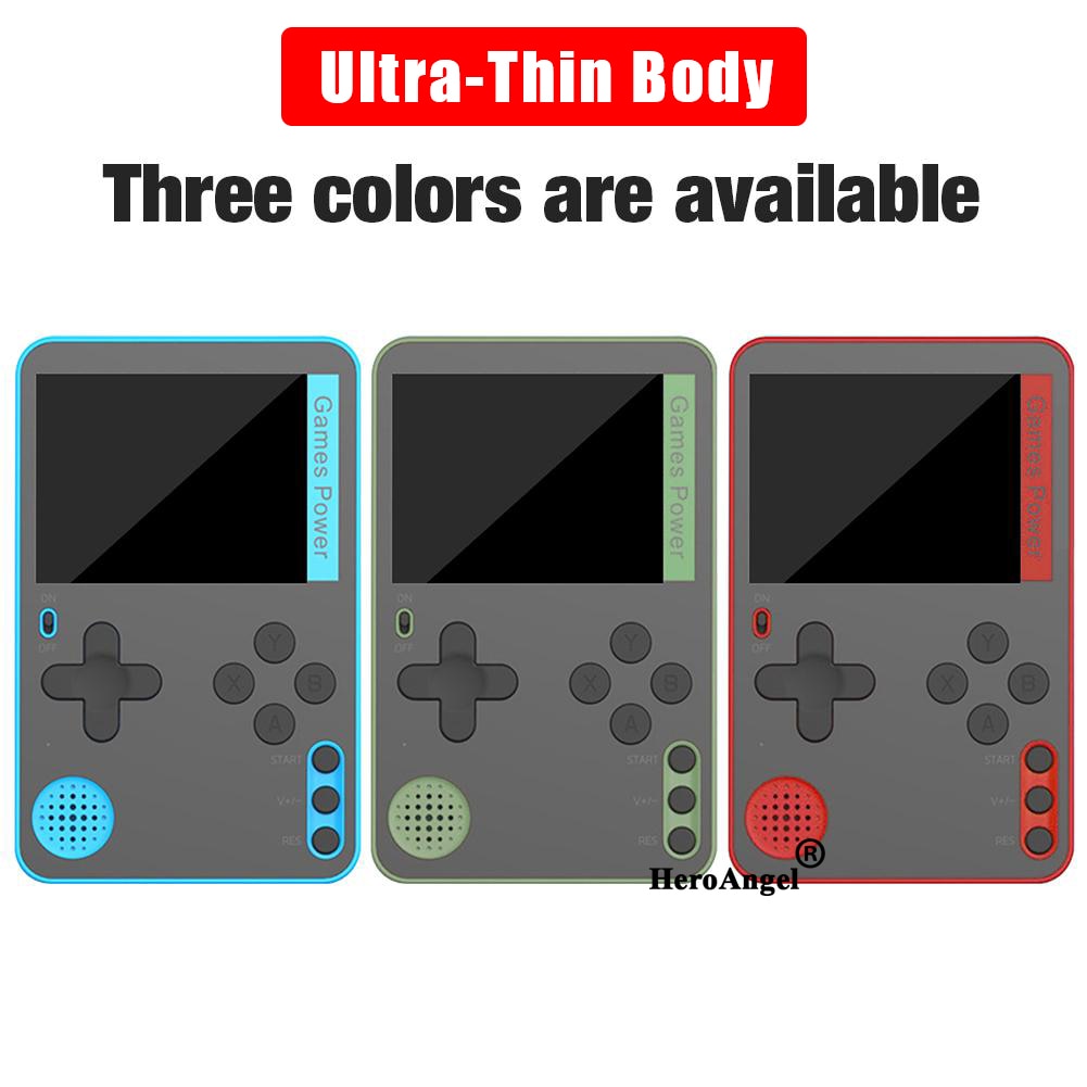 New Ultra Thin Handheld Video Game Console Portable Game Player Built-in 500 Classic Games For Kids Adults Retro Gaming Console