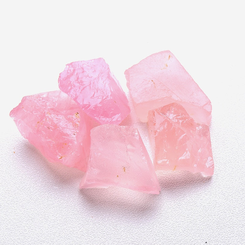 1PC Natural Crystal Quartz Minerals Specimen Amethyst Rose quartz Irregular Shape Rough Rock Stone Reiki Healing Home Decoration