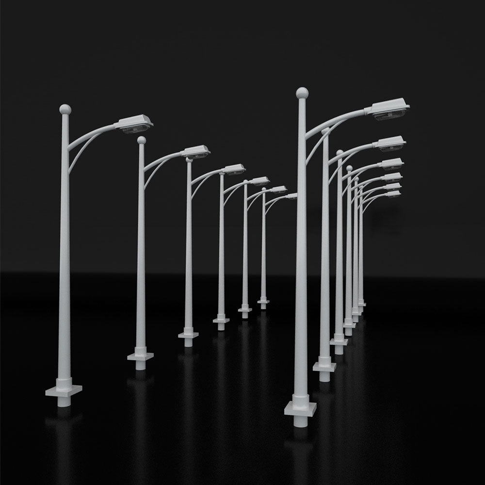 1:100 1:150 1:200 Railway Train lamp 3V Diorama light ABS Single Lamppost Model Toys Architecture Building Landscape 100pcs/lot