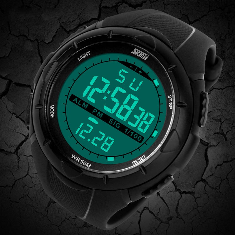SKMEI Fashion Simple Sport watch Men Military Watches Alarm Clock Shock Resistant Waterproof Digital Watch reloj hombre 1025