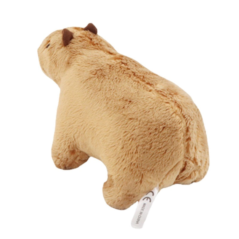 18cm Simulation Capybara Plush Toy Fluffy Capybara Doll Soft Stuffed Animal Toy Kids Birthday Gift Toy Home Room Decor