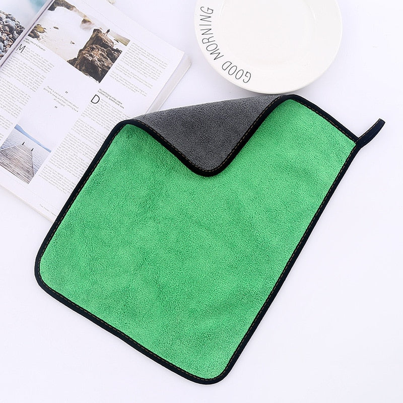 Microfiber Towel Car Interior Dry Cleaning Rag for Car Washing Tools Auto Detailing Kitchen Towels Home Appliance Wash Supplies