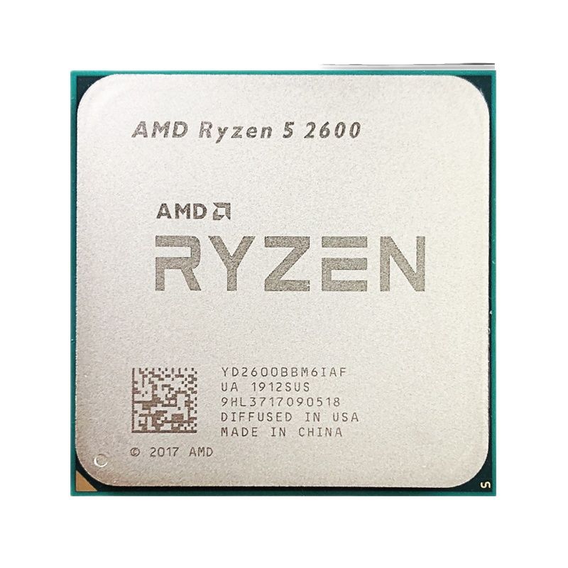 AMD Ryzen 5 2600 R5 2600 3.4 GHz Used GAMING Zen+ 0.012 Six-Core Twelve-Thread 65W CPU Processor YD2600BBM6IAF Socket AM4