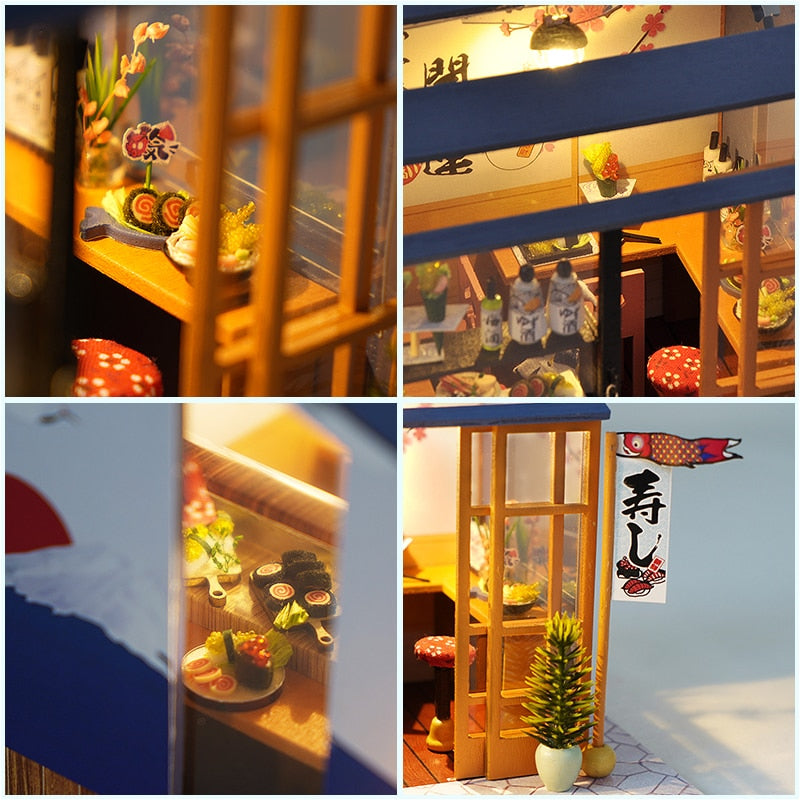 CUTEBEE Doll House Miniature DIY Dollhouse With Furnitures Wooden House Casa Diorama Toys For Children Birthday Gift Z007