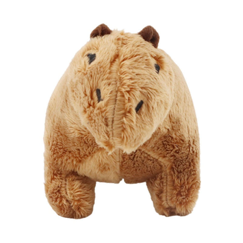 18cm Simulation Capybara Plush Toy Fluffy Capybara Doll Soft Stuffed Animal Toy Kids Birthday Gift Toy Home Room Decor