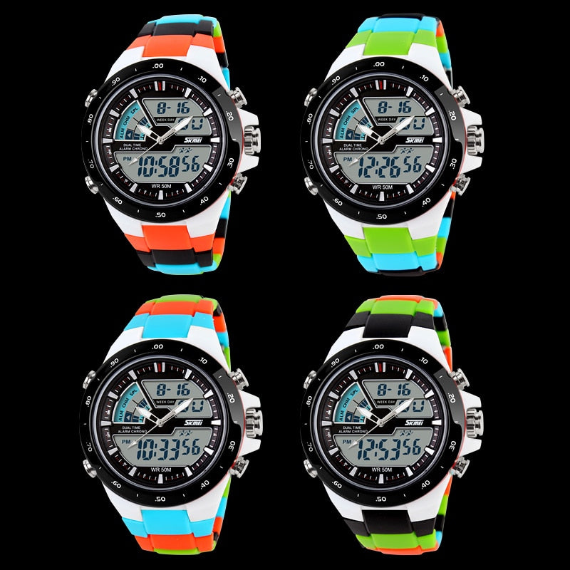 SKMEI Sport Watch Men Fashion Casual Alarm Clock Waterproof Military Chrono Dual Display Wristwatches Relogio Masculino 1016