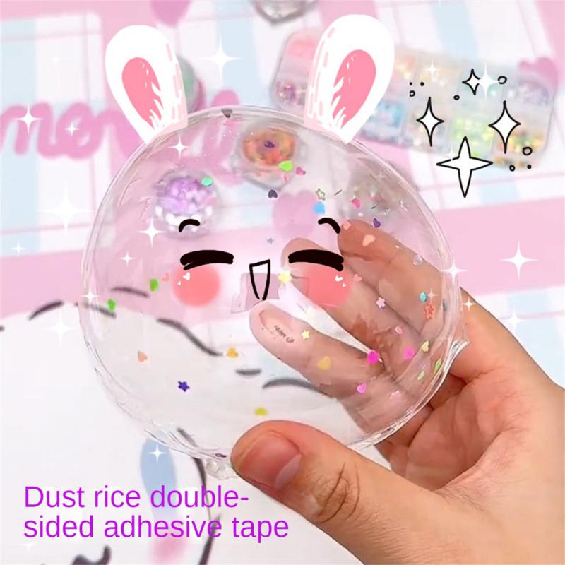 Nano Tape Bubble Blowable Multipurpose Tapes Reusable Nontoxic High Sticky Kids DIY Toy Double Sided Adhesive for Home-appliance