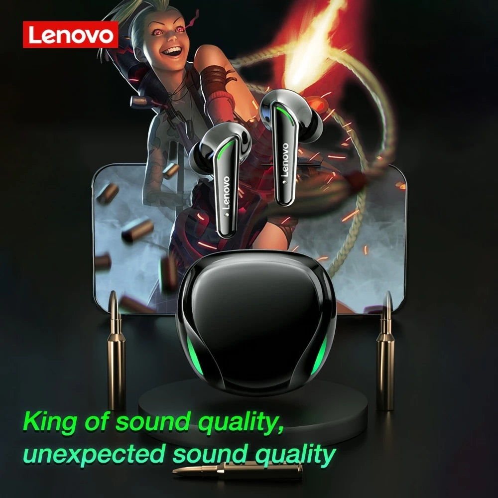 Lenovo XT92 TWS Gaming Earbuds Low Latency Bluetooth Earphones Stereo Wireless 5.1 Bluetooth Headphones Touch Control Headset