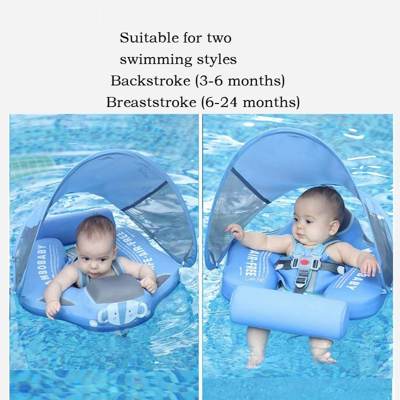 Mambobaby Baby Float Waist Swimming Rings Toddler Non-Inflatable Buoy Swim Trainer Lying Swim Ring Pool Floats Accessories Toys