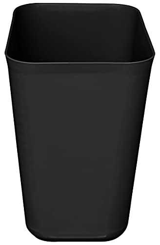 Nipogear 3 Gallons Efficient Trash Can Wastebasket, Fits Under Desk, Kitchen, Home, Office (Black, 3 Gallons)