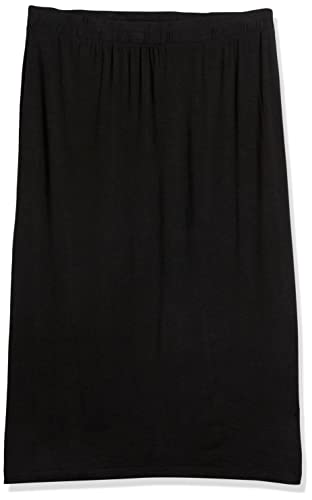 Amazon Essentials Women's Pull-On Knit Midi Skirt (Available in Plus Size), Black, XX-Large