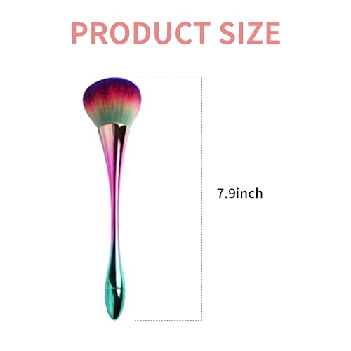 2 Pcs Rose Makeup Brushes Nail Fust Brush Powder Cleaner Brushes Soft Brush Acrylic Nail Arts Manicure UV Gel Nail Polish Nylon Brush UV Gel Nail Polish Nylon Brush DIY Design Tools