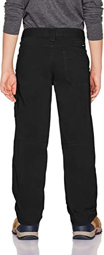 CQR Kids Youth Hiking Cargo Pants, Outdoor Camping Pants, UPF 50+ Quick Dry Regular Pants, Regular Driflex Black, Small