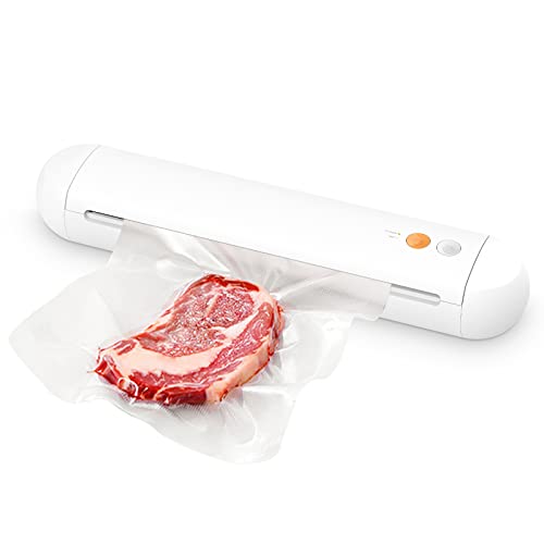 GHVACZS Vacuum Sealer Machine, Quiet & Automatic Food Vacuum Sealer Machine, Model V1 Vacuum Sealer with Minimalist Style. Compact Body Only 2 Buttons with Multiple Modes.