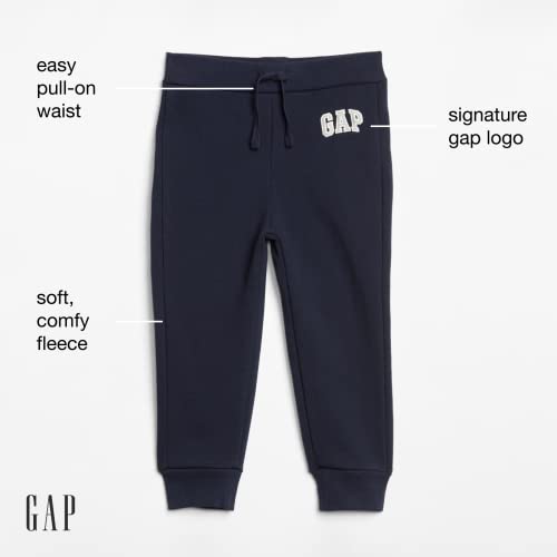 GAP Baby Boys Logo Pull-on Joggers Sweatpants, Red Wagon, 3T US