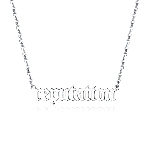 HOMEBEARJ Reputation Necklace Lover Necklace Music Lover Gift Singer Song Inspired Fans Gift