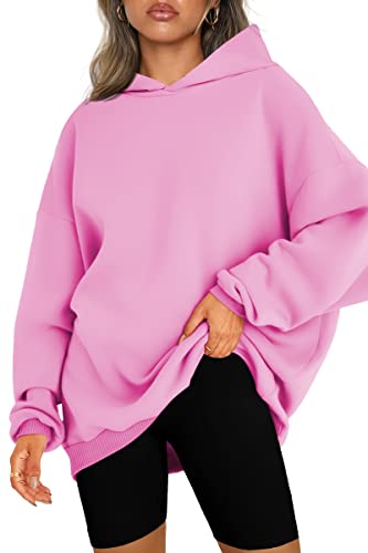 AUTOMET Womens Preppy Clothes Oversized Hoodies Teen Girls Sweatshirts Cute College Clothes 2023 Fashion Outfits Y2k Clothing Travel Vacation Pink