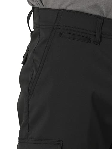 Lee Men's Extreme Motion Synthetic Cargo Pant, Black, 30W x 32L