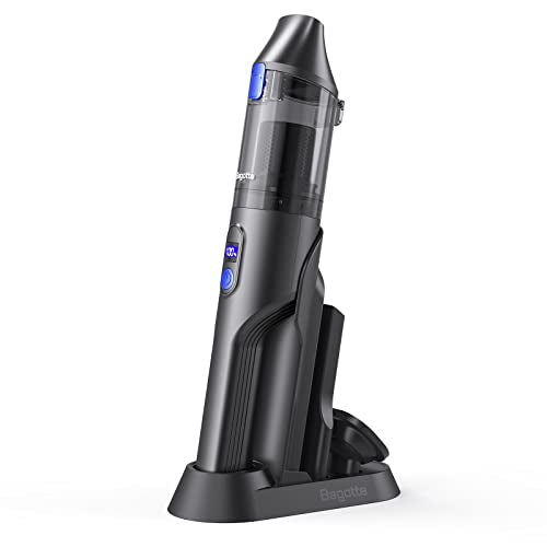 Bagotte Handheld Vacuum Cordless 20KPA, 200W High Power Car Vacuum Cordless Rechargeable, 35Mins Runtime, LED Display, Portable Hand Held Vacuum for Car Home Pet Office