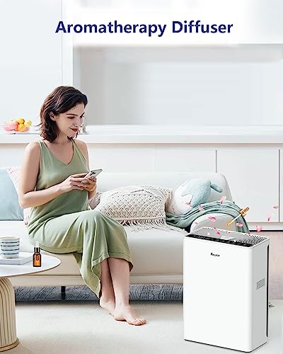 VEWIOR Air Purifiers For Home Large Room Up To 1730 sqft H13 HEPA Air Purifiers Filter With Fragrance Sponge Timer Washable Filter Cover,15 DB Quiet Air Cleaner For Pets Dander Smell Smoke Pollen