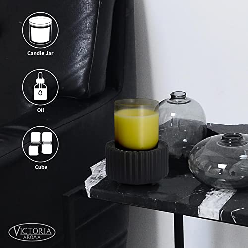 VICTORIA AROMA Ceramic Wax Melt Warmer 3-in-1 Candle Wax Warmer for Scented Wax Melter Electric Fragrance Wax Burner for Home Office Bedroom Gift & Decor