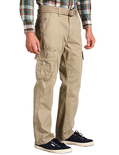 UNIONBAY mens Survivor Iv Relaxed Fit Cargo - Reg and Big Tall Sizes Casual Pants, Desert, 50W x 32L US