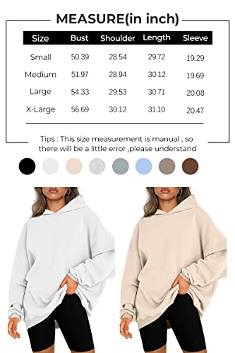 EFAN Hoodies for Women Oversized Sweatshirts Fall Fashion Outfits 2023 Clothes Fleece Solid Basic Soft Workout Loose Tops Sweaters