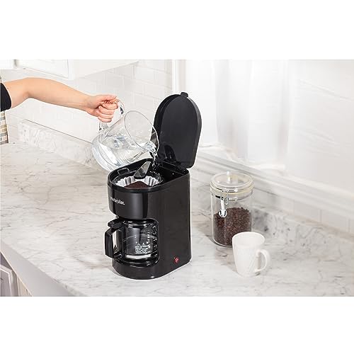 Proctor Silex Coffee Maker, Works with Smart Plugs That are Compatible with Alexa, Auto Pause and Serve, 10-Cup, Black