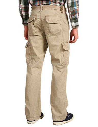 UNIONBAY mens Survivor Iv Relaxed Fit Cargo - Reg and Big Tall Sizes Casual Pants, Desert, 50W x 32L US