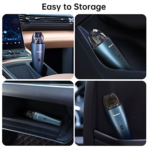 RUBOT Mini Vacuum, Cordless Handheld Vacuum Cleaner,7000Pa Powerful Suction,Portable Car Vacuum Rechargeable for Home/Car/Office-Misty Blue(P02)