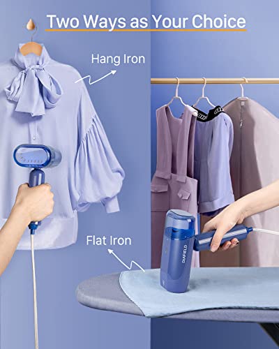 DIAFIELD Steamer for Clothes, Foldable Handheld Clothing Wrinkles Remover for Garments, 30-Second Fast Heat-up, Portable Mini Fabric Steam Iron for Home and Travel, 120V