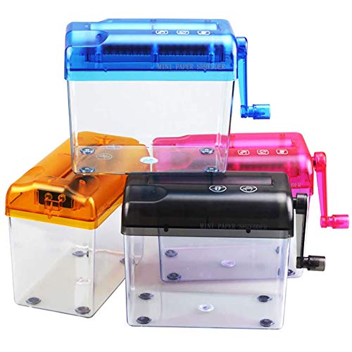 SENREAL Hand Paper Shredder Mini Cutting Machine Portable Manual A6 Paper Cutting Tool Desktop Stationery Blue