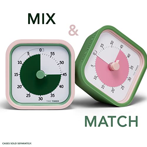 TIME TIMER Home MOD - 60 Minute Kids Visual Timer Home Edition - for Homeschool Supplies Study Tool, Timer for Kids Desk, Office Desk and Meetings with Silent Operation (Fern Green)