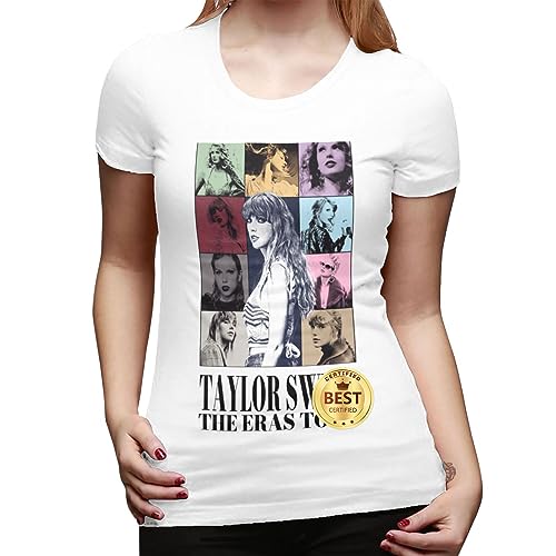 Taylor ERAS Tour Swift Shirt, Cotton Short Sleeve T-Shirt for Men, Women, Gift for Fan White