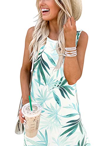 ANRABESS Women's Sleeveless Summer Loose Floral Print Maxi Dresses Casual Long Dresses with Pockets A19zhuyelv-M