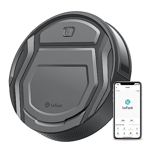 Lefant M210 Pro Robot Vacuum Cleaner, Tangle-Free 2200Pa Suction, Slim,Quiet, Self-Charging Wi-Fi/APP Remote Connected Robotic Vacuum Cleaner, Work with Alexa, Ideal for Pet Hair, Hard Floors