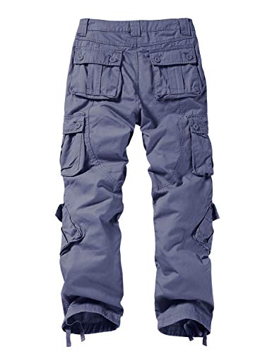 Match Men's Wild Cargo Pants #3357(Bluish Gray,29)