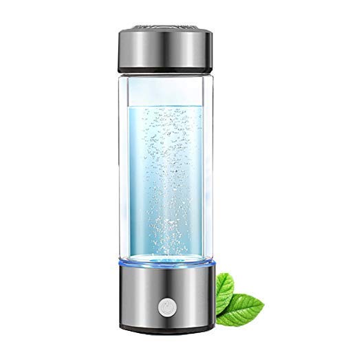 Hydrogen Water Bottle, Portable Hydrogen Water Ionizer Machine, Hydrogen Water Generator, Hydrogen Rich Water Glass Health Cup for Home Travel