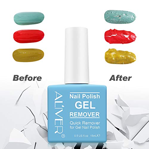 Gel Nail Polish Remover, Gel Remover For Nails, Quick Remove Gel Nail Polish, Professional Gel Nail Remover Remove Gel Polish In 2-3 Minutes Safely