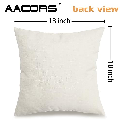 AACORS Halloween Pillow Cover 18X18 Inch Ghost Funny Halloween Saying Decoration Holiday Farmhouse Pillow Case Decor for Home Sofa Couch