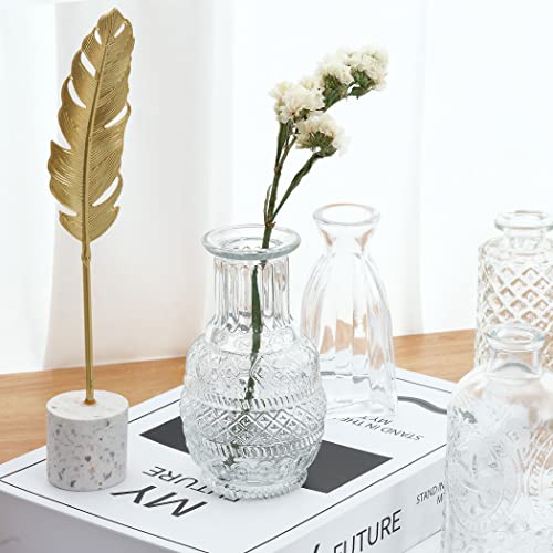 Glass Bud Vases Set of 30,Small Vases for Flowers,Glass Vases for Centerpieces,Clear Vases Bulk Mini Vases for Home Decor,Wedding Decor,Centerpieces,Party,Office