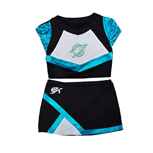 CosplayDiy Maddy Cheerleading Outfit Maddy Costume Girls Cheer Leader Uniform Top Dress S