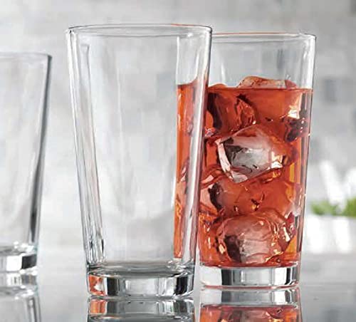 Home Essentials & Beyond Drinking Glasses Set Of 10 Highball Glass Cups 15.7 Oz Beer Glasses, Water, Juice, Cocktails, Iced Tea, Bar Glasses. Dishwasher Safe.