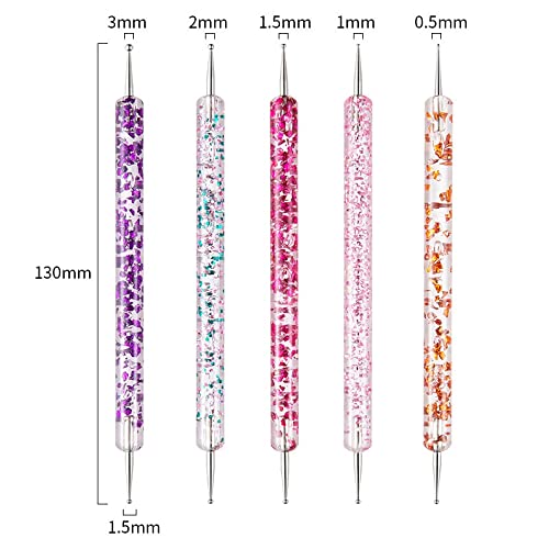 Artdone 31pcs Nail Art Brushes,Nail Art Tool Set,Nail Dotting Tools,Nail Dust Brush,Striping Nail Art Brushes for Long Lines,Nail Drawing Pen For Nail Design.…